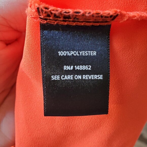 Torrid Tangerine Tango Georgette Tunic CamiTank Size 1 - Picture 8 of 9